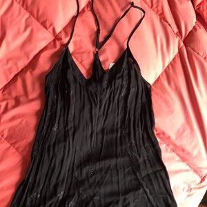 Free people intimately black slip dress